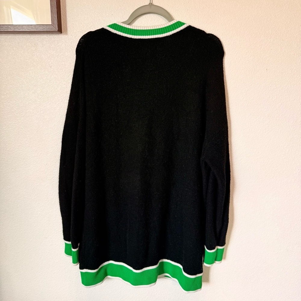 ALICE + OLIVIA BARRY OVERSIZED V-NECK CARDIGAN SIZE LARGE - Picture 7 of 10